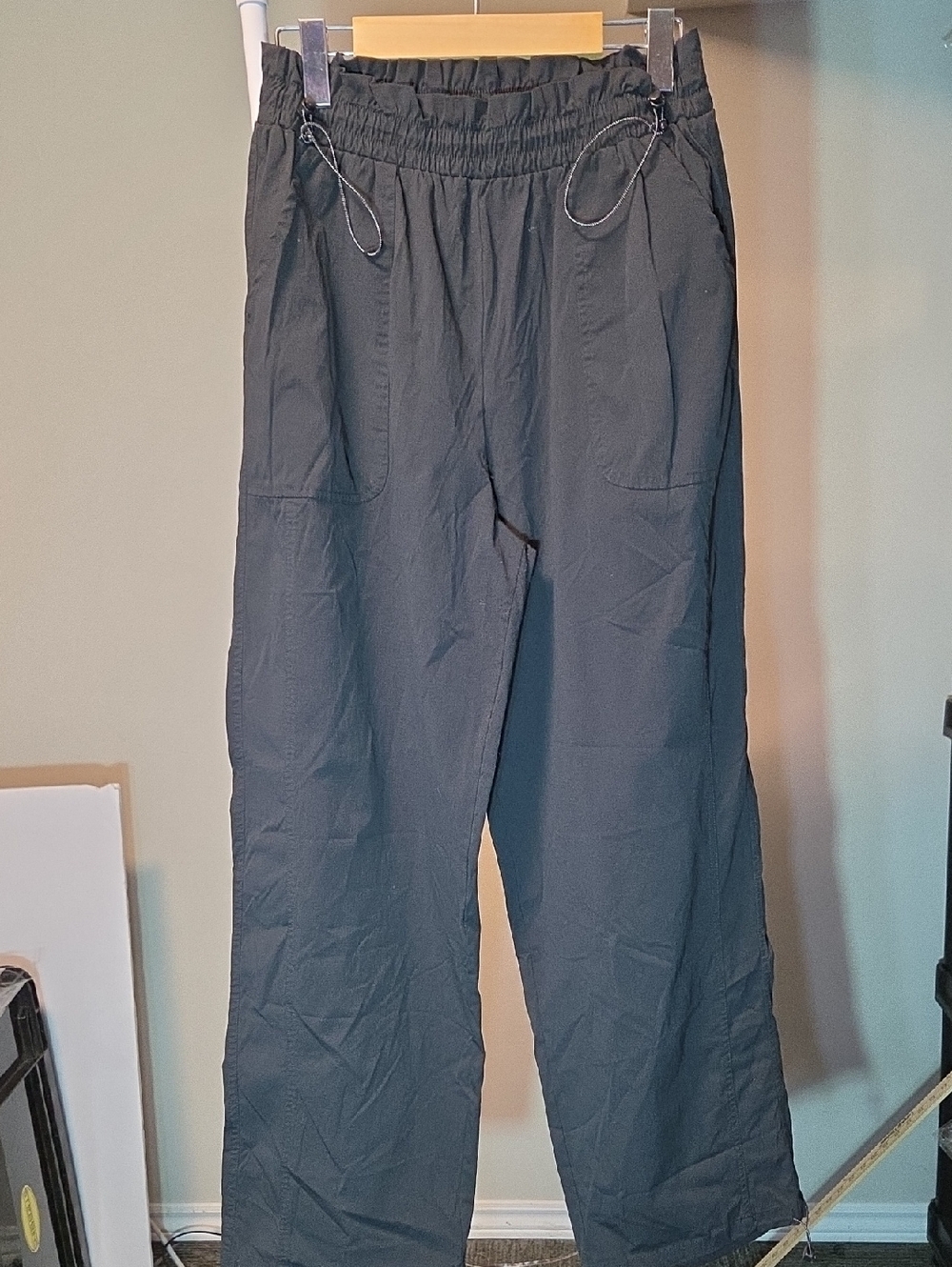 ACX Black Comfy Jogger Pants Drawstring Waist Athletic Lightweight M